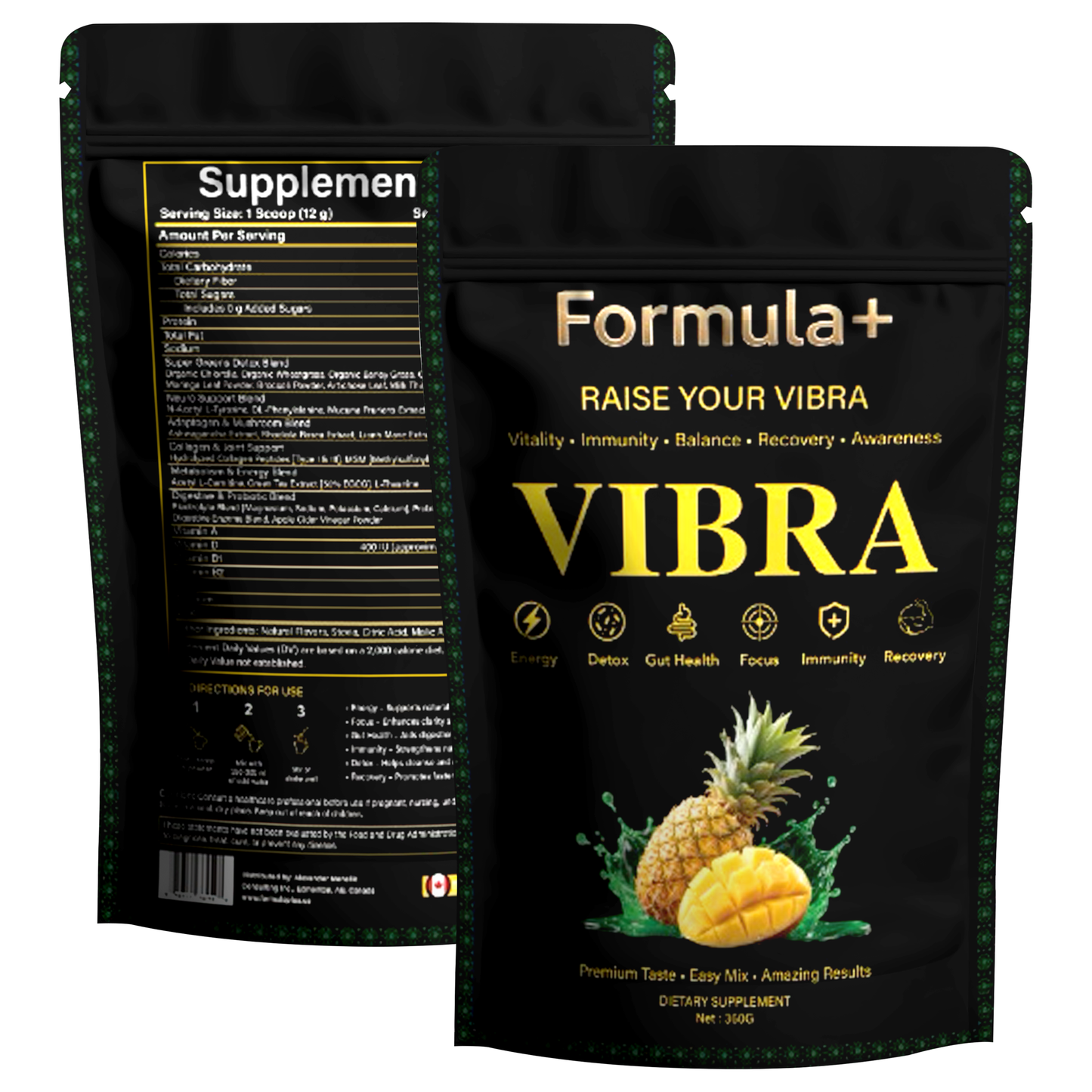 👉 VIBRA by Formula+ | Tropical Daily Greens Powder
