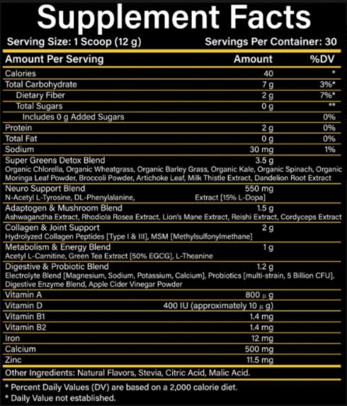 👉 VIBRA by Formula+ | Tropical Daily Greens Powder - FORMULA+